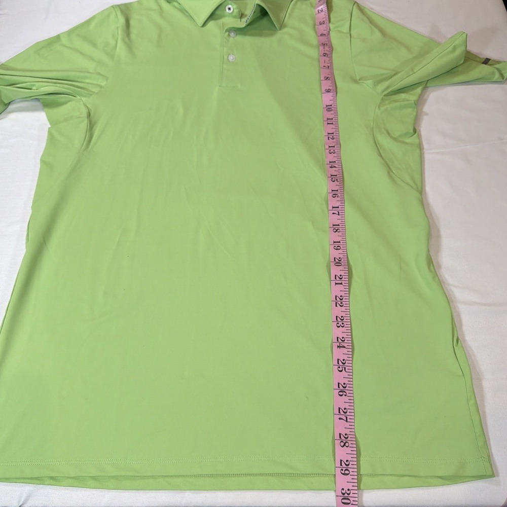 KJUS Mens Large 50 Green Golf Polo Soren Stretch UPF 50+ Performance Shirt - Picture 5 of 9